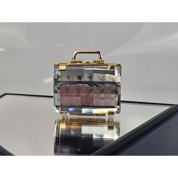 Swarovski Crystal 210821 Luggage Suitcase Mirror Rare Opens! Unboxed - Picture 1 of 11